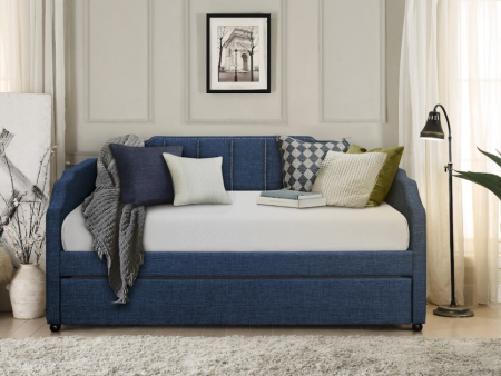 Aisha Blue Daybed with Trundle Discount