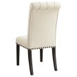 Alana Beige Smokey Black Upholstered Side Chairs, Set of 2 Fashion