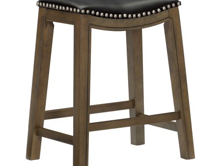 Ordway Black Brown Counter Height Stool, Black Hot on Sale