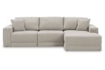 Next-Gen Gaucho Gray 3-Piece RAF Chaise Sectional Supply