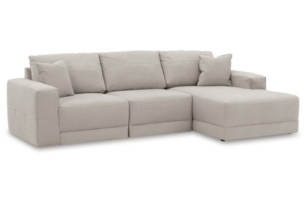 Next-Gen Gaucho Gray 3-Piece RAF Chaise Sectional Supply