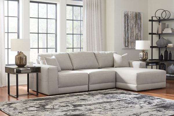 Next-Gen Gaucho Gray 3-Piece RAF Chaise Sectional Supply