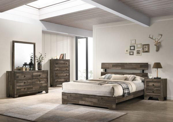 Atticus Brown Full Platform Bed Online