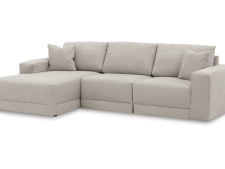 Next-Gen Gaucho Gray 3-Piece LAF Chaise Sectional For Sale