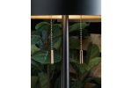 Amadell Black Gold Finish Table Lamp For Discount