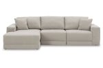 Next-Gen Gaucho Gray 3-Piece LAF Chaise Sectional For Sale